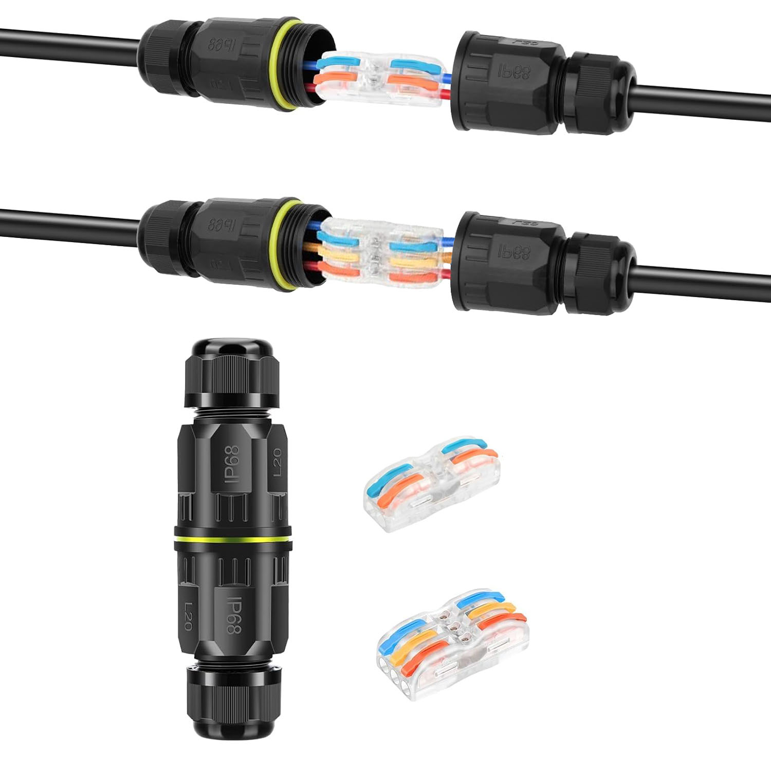 Outdoor Lighting Connectors - Konektor Kabel Tahan Air IP68 Sambungan
