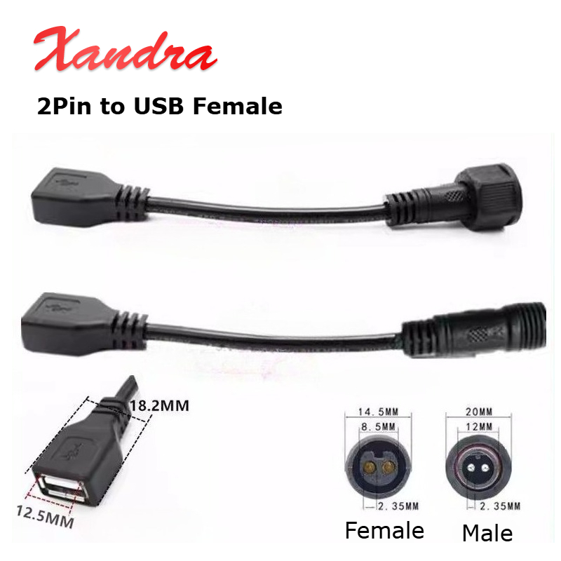 Outdoor Lighting Connectors - Kabel Konektor 2 Pin ke USB