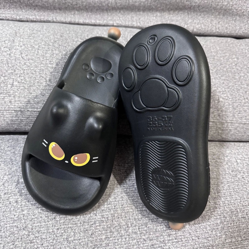 Outdoor Lighting Black - Sandal Selop Cakar Kucing 3D Hitam