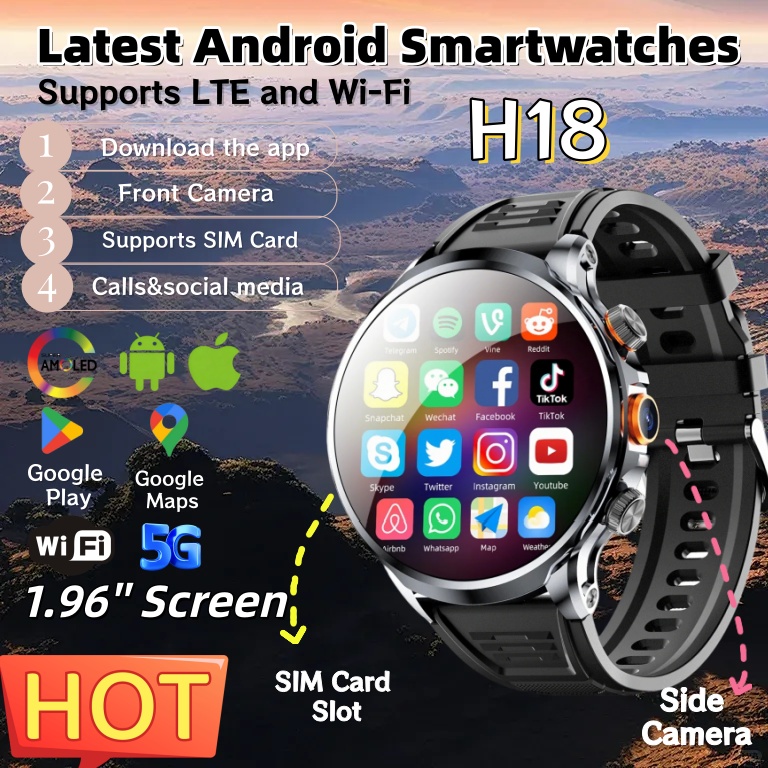 Outdoor Lighting Video - Jam Tangan Pintar Android H18 4G