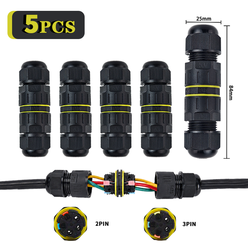 Outdoor Lighting Connectors - 5 Buah Konektor Kabel Cepat Tahan