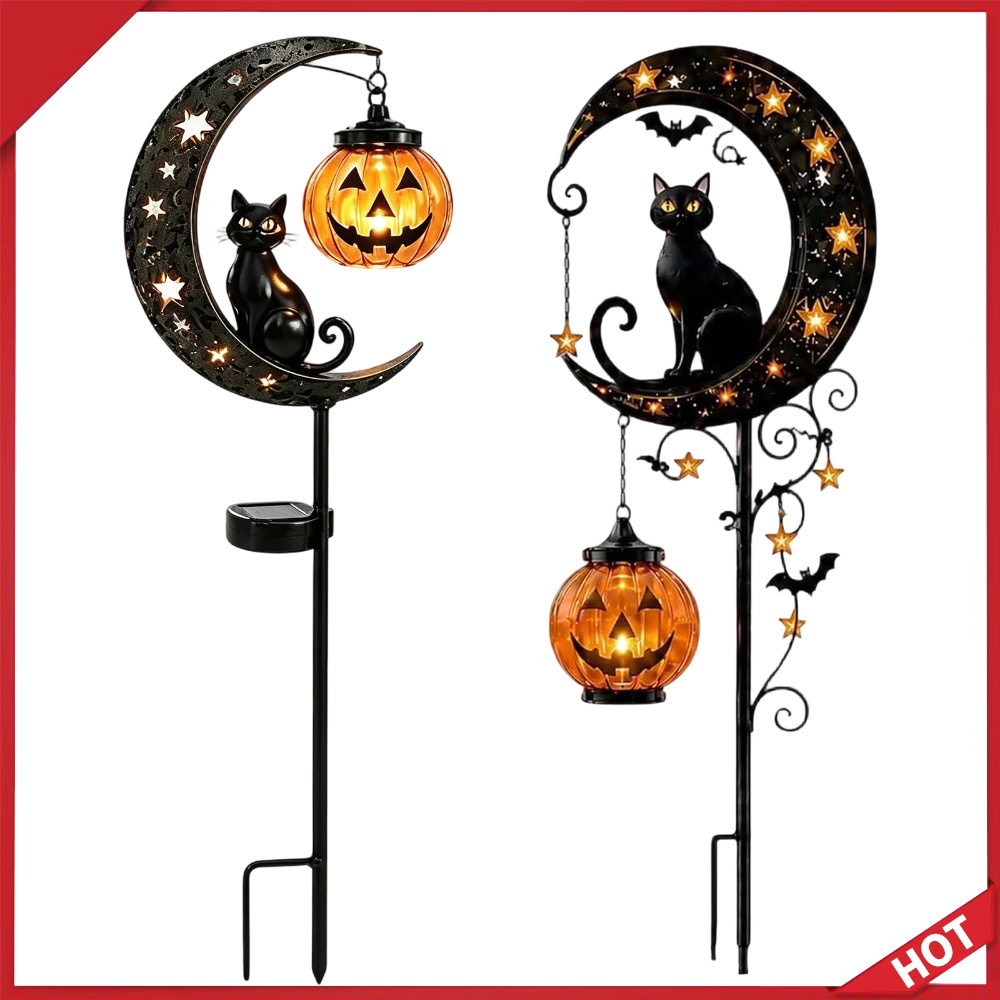 Outdoor Lighting Black - Lampu Taman Tenaga Surya Bentuk Kucing