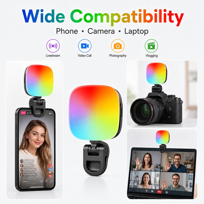 Outdoor Lighting Video - Lampu LED RGB Portabel untuk Fotografi,