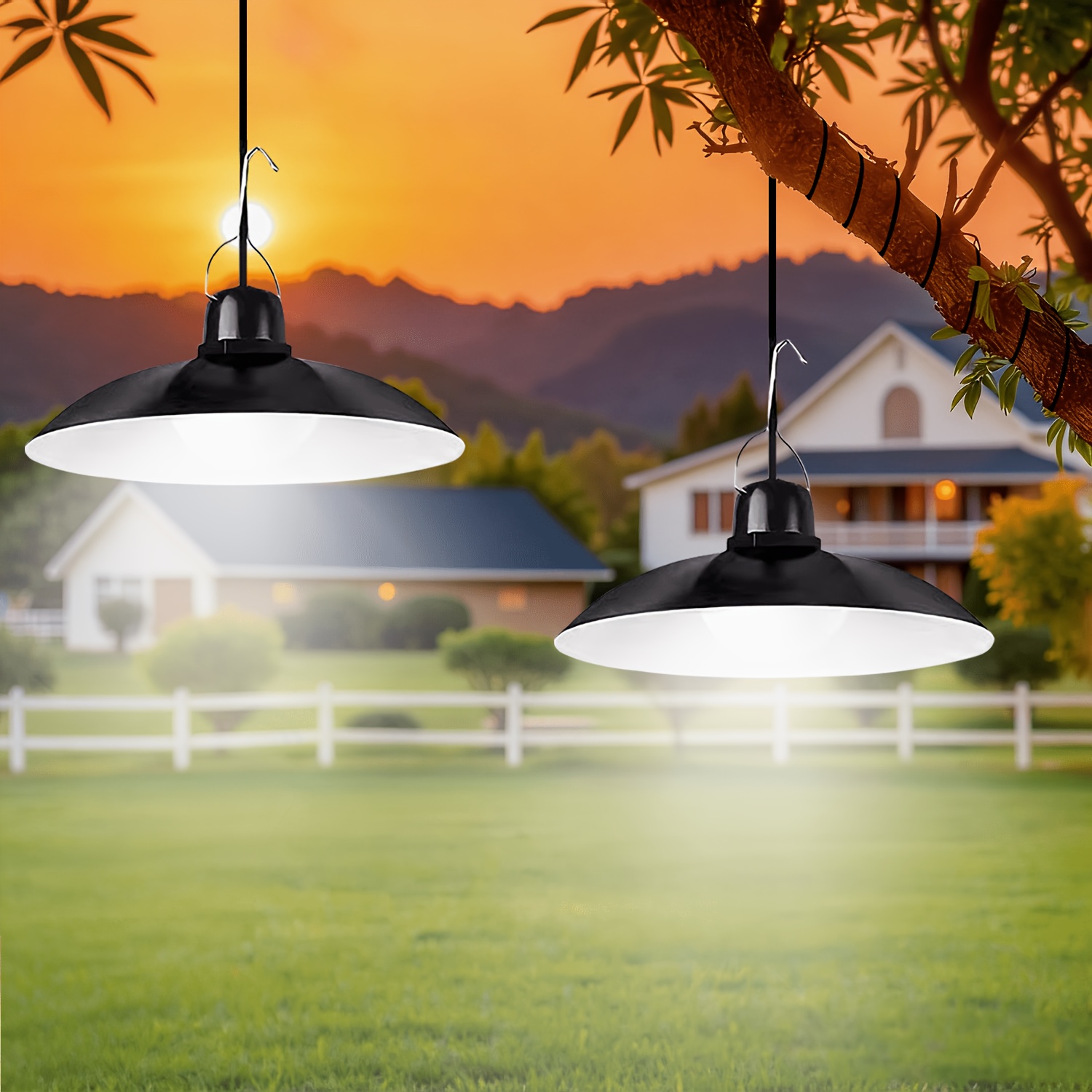 Outdoor Lighting Modern - 1 Buah Lampu Gantung Tenaga Surya