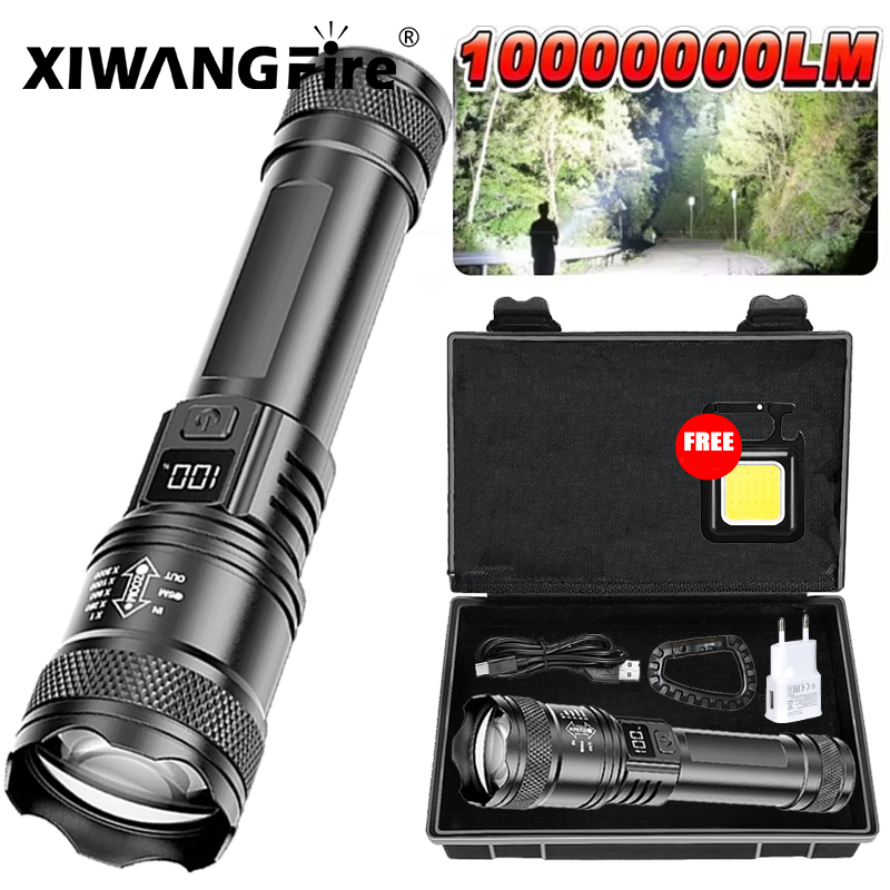 Outdoor Lighting Black - Senter LED Ultra Terang 2000LM Tipe-c