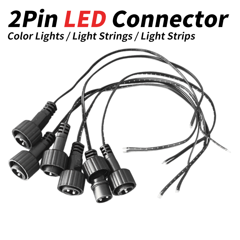 Outdoor Lighting Connectors - Konektor LED 2Pin dengan Kabel 25cm