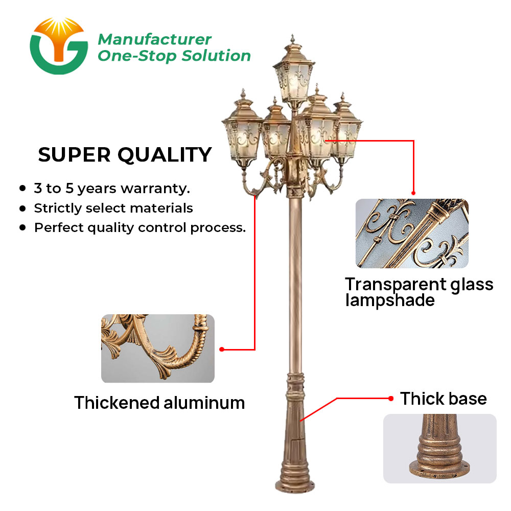 Lampu Tiang Taman Klasik 5 Kep - Outdoor Lighting Poles ulasan dan harga