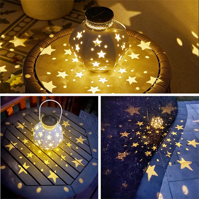 Lampu Proyektor Bintang Taman  - Solar Lantern Hanging ulasan dan harga