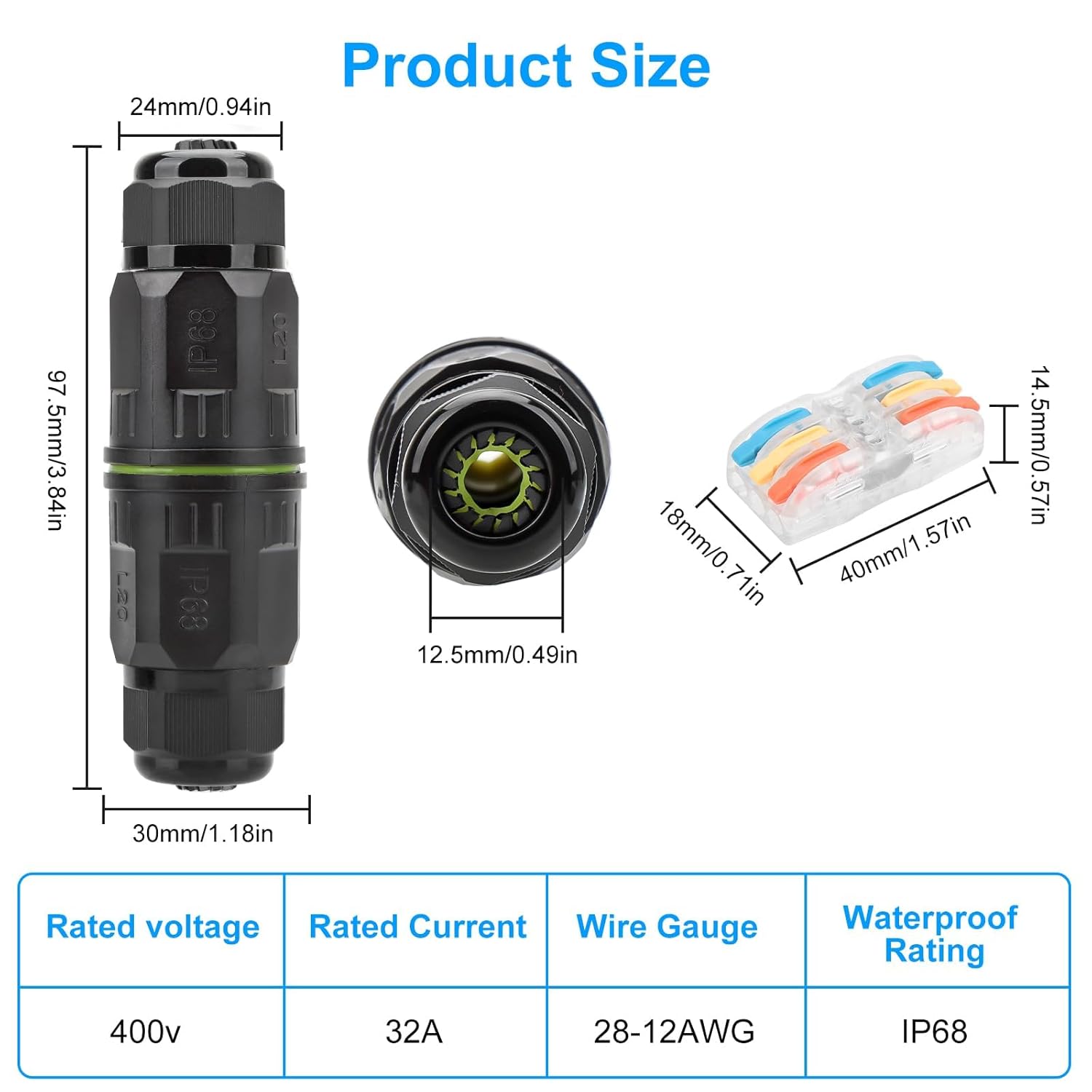 Konektor Kabel Tahan Air IP68  - Outdoor Lighting Connectors ulasan dan harga