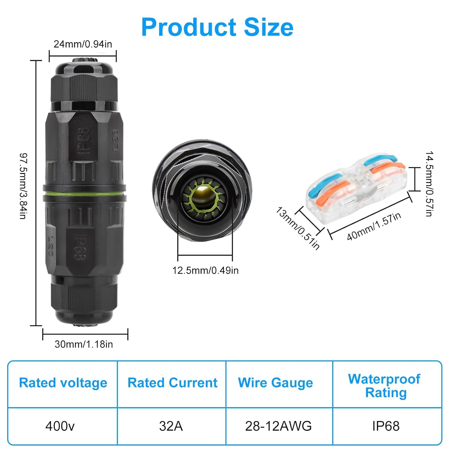 Konektor Kabel Tahan Air IP68  - Outdoor Lighting Connectors ulasan dan harga