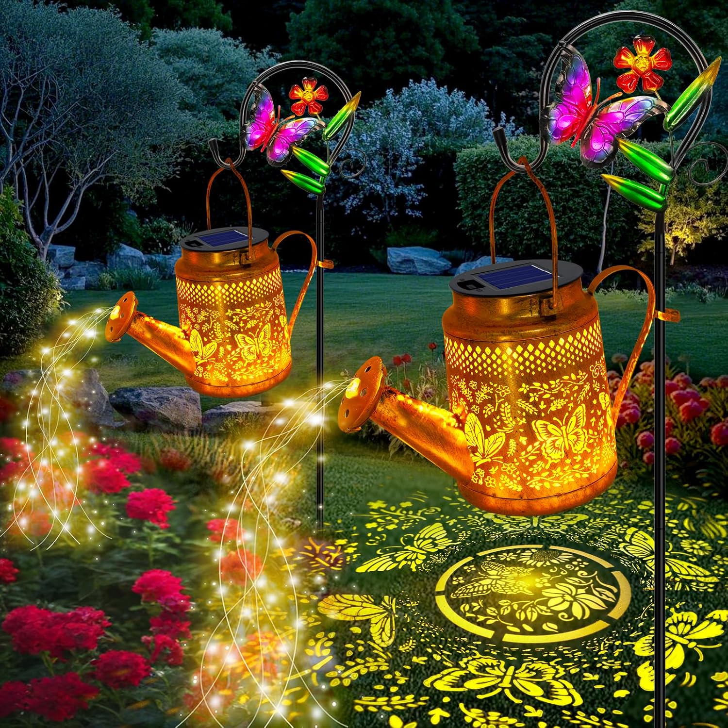 2 Paket Lampu Penyiram Kebun B - Solar Lantern Hanging ulasan dan harga