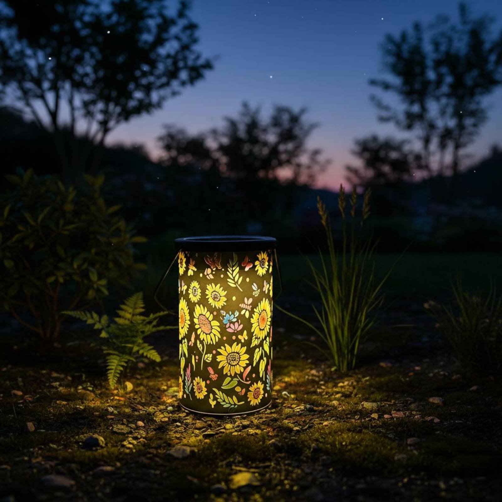 Lentera Bunga Desain Vintage L - Solar Lantern Hanging ulasan dan harga