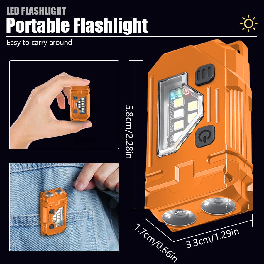 Senter Gantungan Kunci Mini ED - Outdoor Lighting Black ulasan dan harga