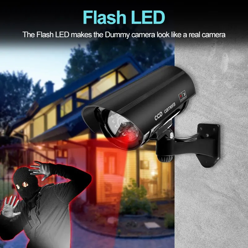 1 Buah Kamera Keamanan Tiruan  - Outdoor Lighting Video ulasan dan harga