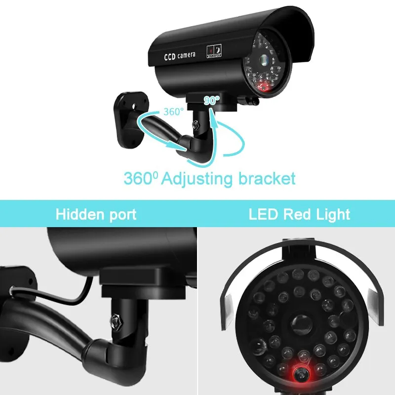 1 Buah Kamera Keamanan Tiruan  - Outdoor Lighting Video ulasan dan harga