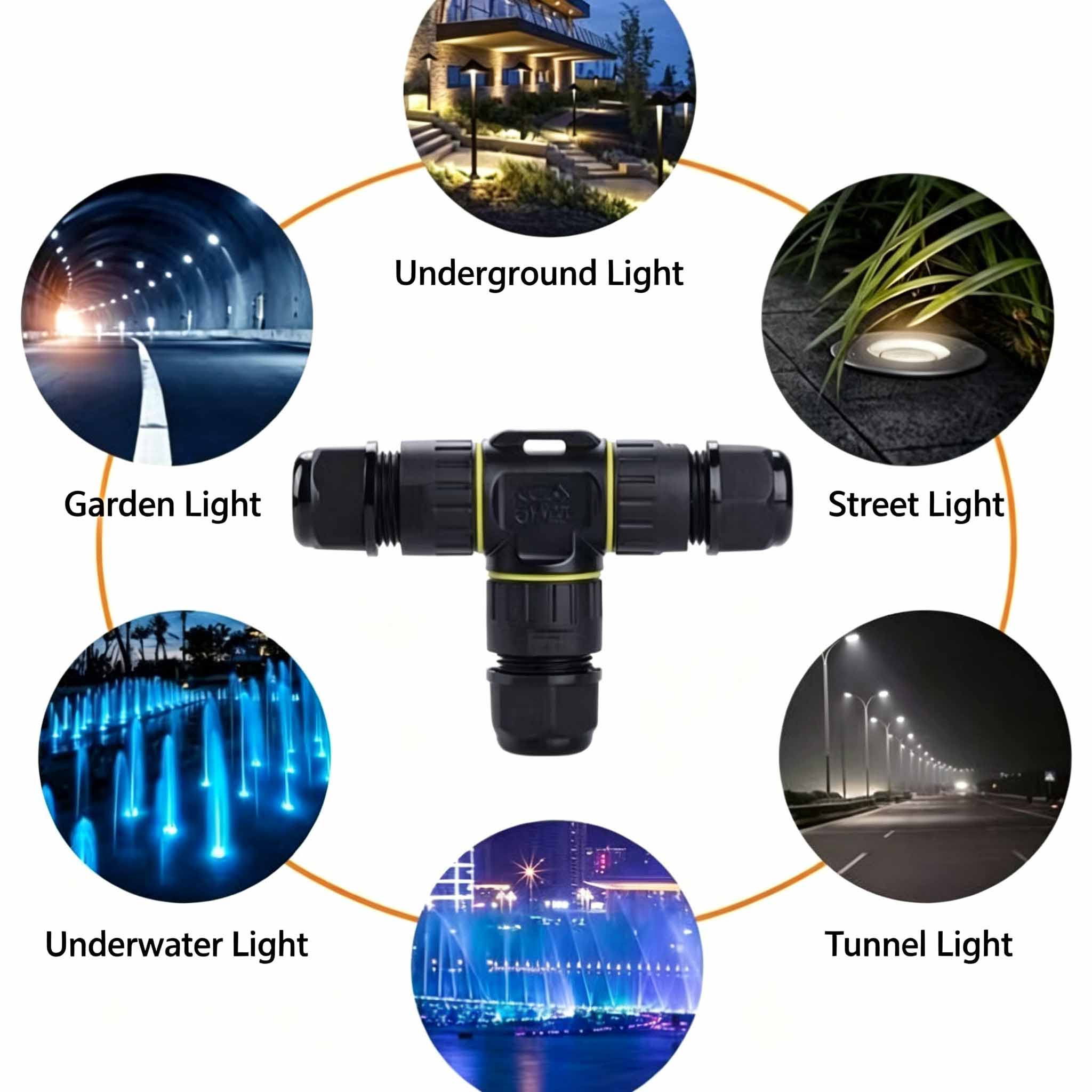 Konektor Kabel Tipe T Tahan Ai - Outdoor Lighting Connectors ulasan dan harga