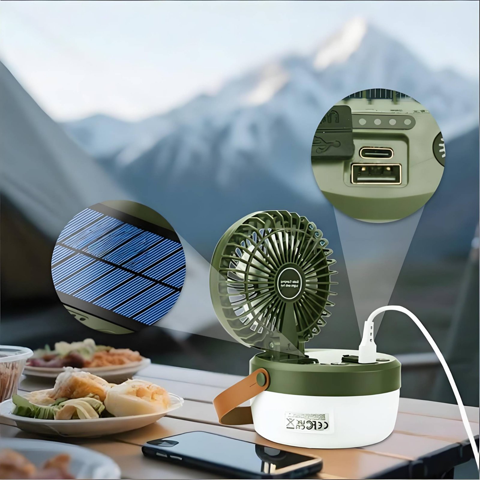 Lampu Kipas Tenaga Surya untuk - Solar Lantern Hanging ulasan dan harga