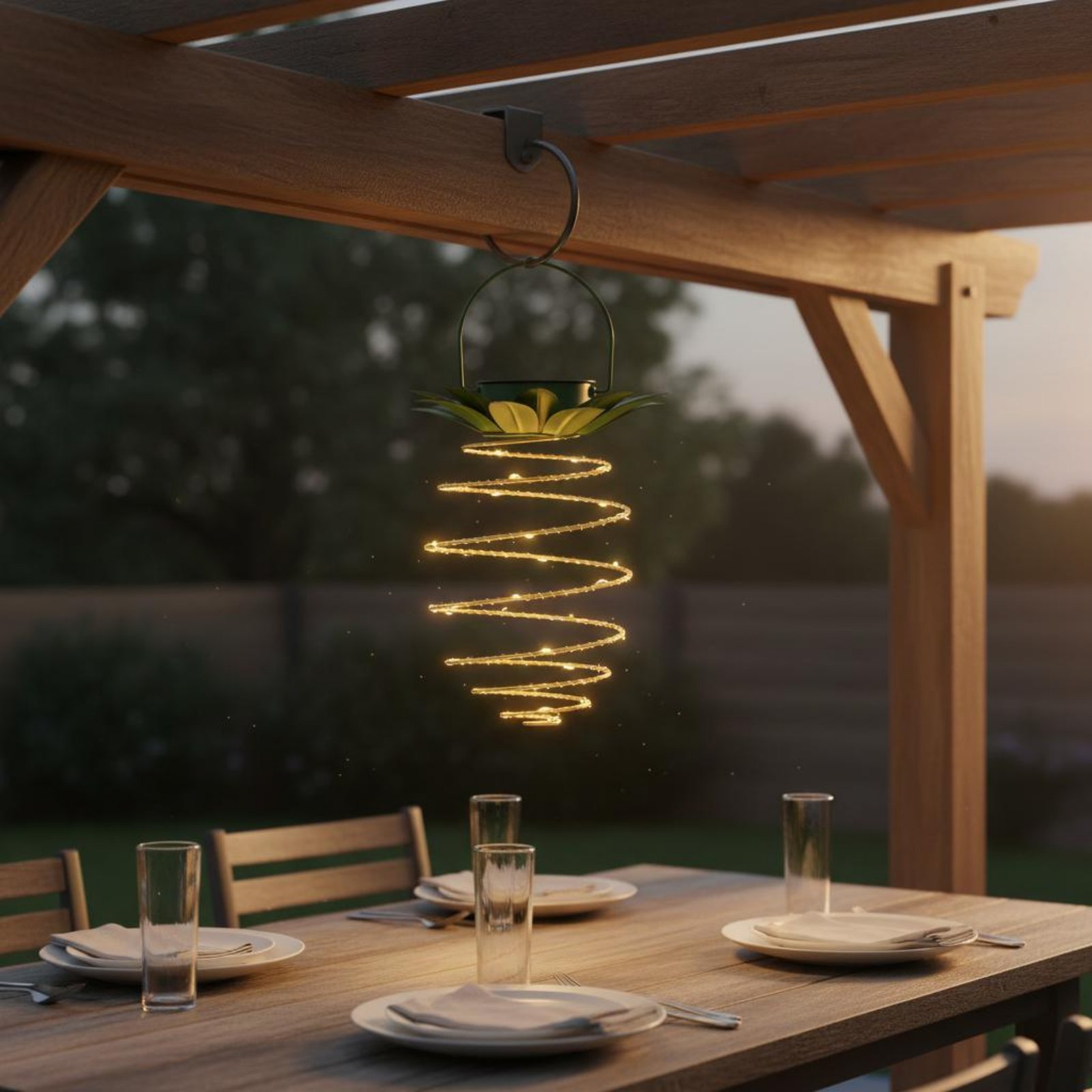 2 Buah Lampu Nanas Tenaga Sury - Solar Lantern Hanging ulasan dan harga