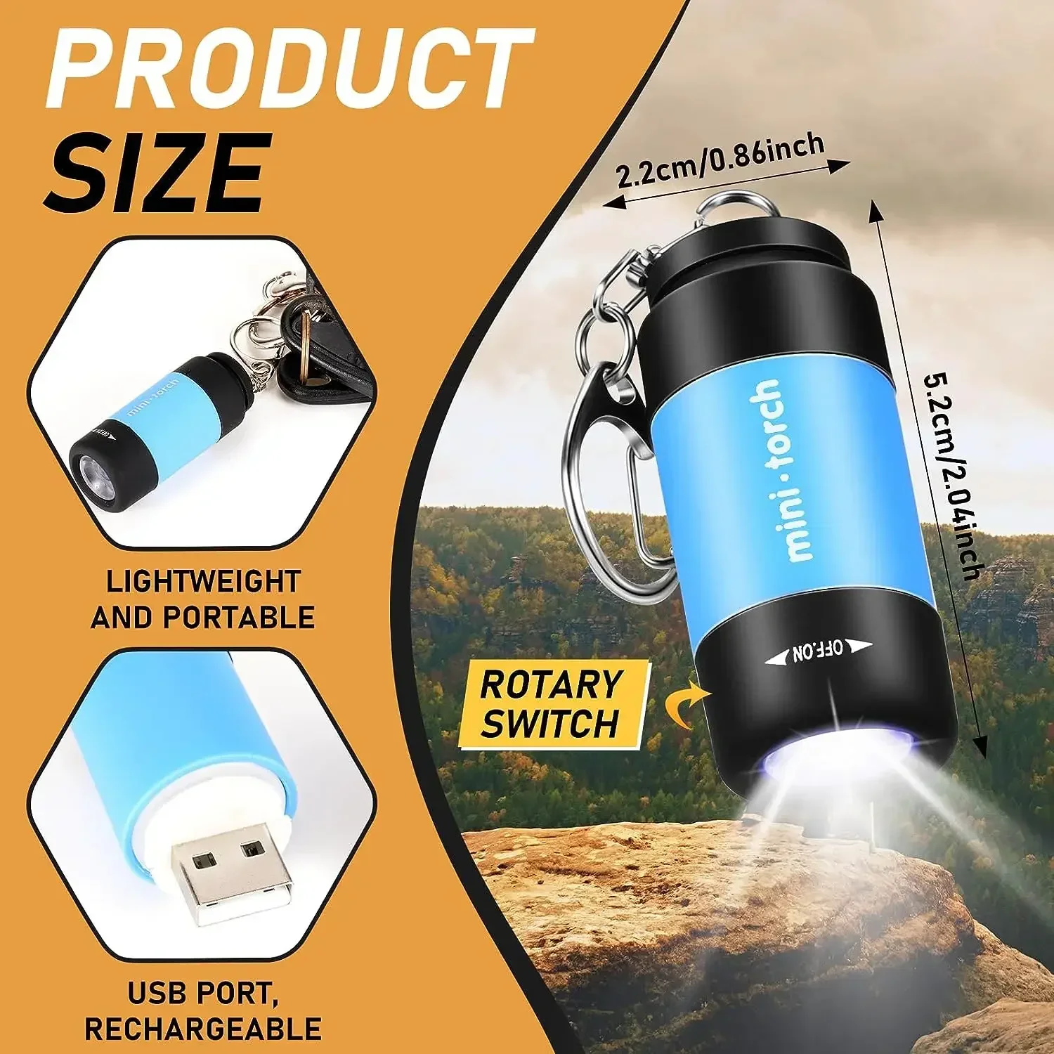 Senter LED USB Isi Ulang Multi - Outdoor Lighting Permanent ulasan dan harga