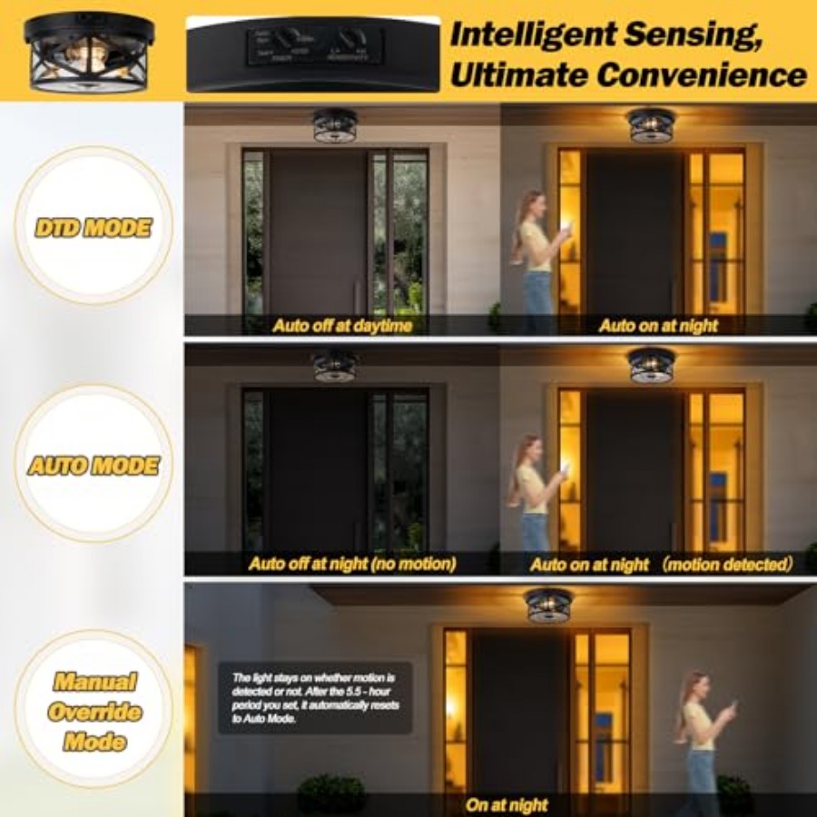 Lampu Langit-langit Luar Ruang - Outdoor Lighting Black ulasan dan harga