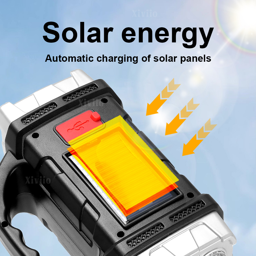 Senter LED Tenaga Surya Daya T - Outdoor Lighting Black ulasan dan harga