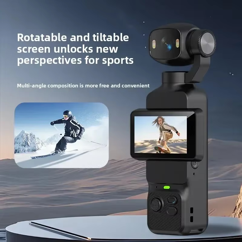 Kamera Aksi Gimbal Genggam 4K  - Outdoor Lighting Video ulasan dan harga