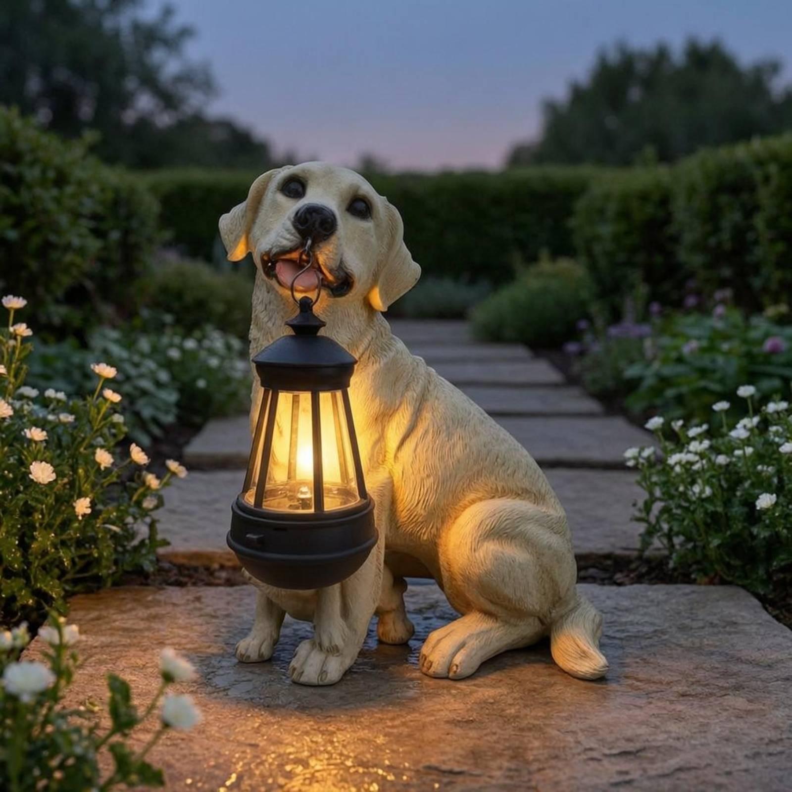 Patung Anjing Resin Dekoratif  - Solar Lantern Hanging ulasan dan harga