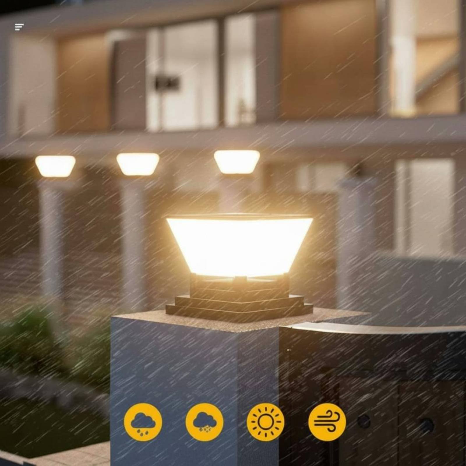 Lampu Tiang Tenaga Surya Tahan - Outdoor Lighting Modern ulasan dan harga