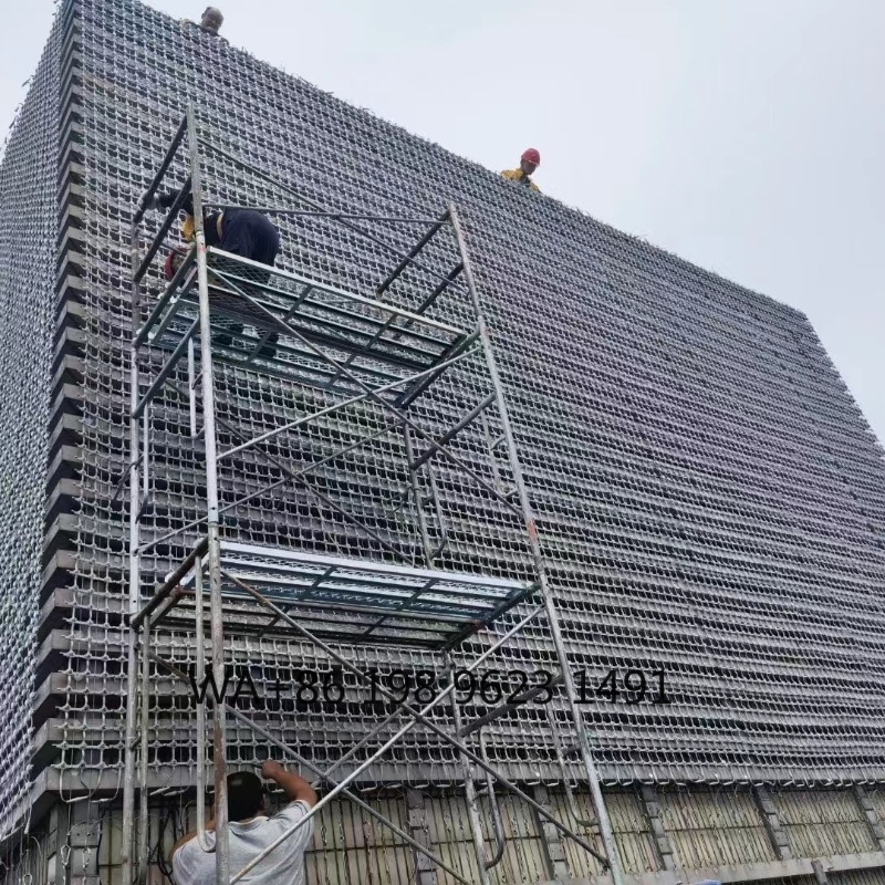Layar Media Fasad Mesh LED Tra - Outdoor Lighting Video ulasan dan harga